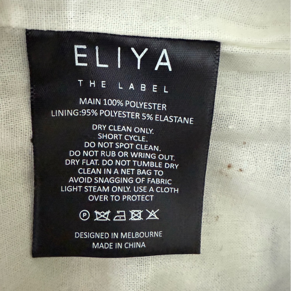 Eliya The Label Georgette Strapless Corset Mini Dress Black White Size M NWT - Picture 12 of 12